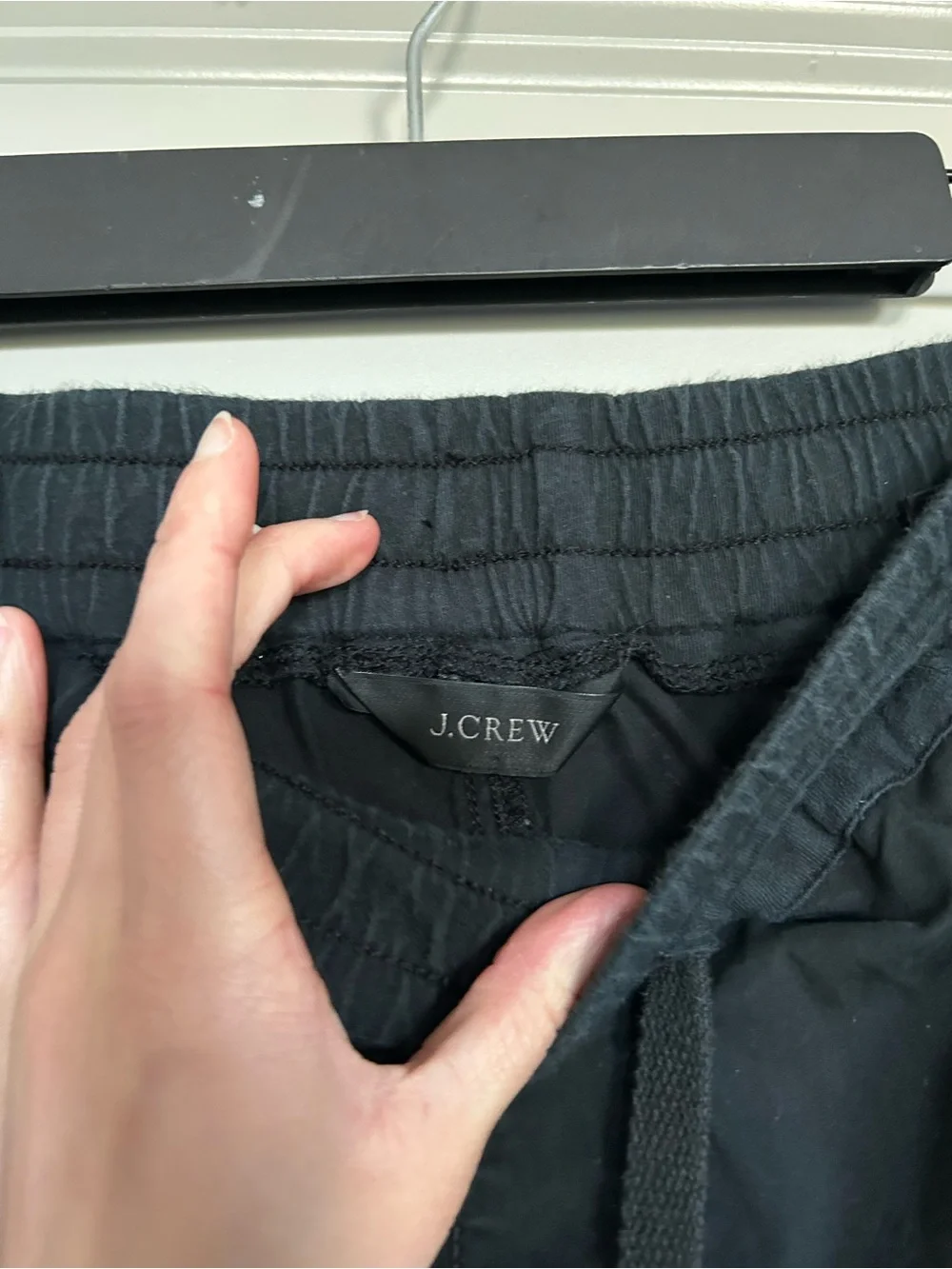 J. Crew Men's Black Drawstring Jogger Pants